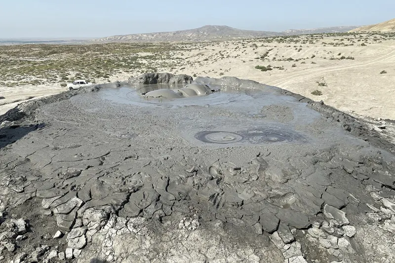 غوبوستان, براكين الطين