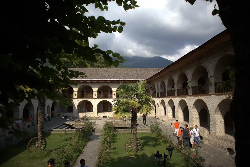 Courtyard of the Upper Caravanserai in Sheki
